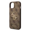 iPhone 15 Guess PU 4G Metal Logo telefontok barna (GUHCP15S4GMGBR)-3666339171506 6 kép