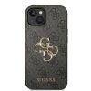 iPhone 15 Guess PU 4G Metal Logo tok szürke (GUHCP15S4GMGGR)-3666339171544 3 kép