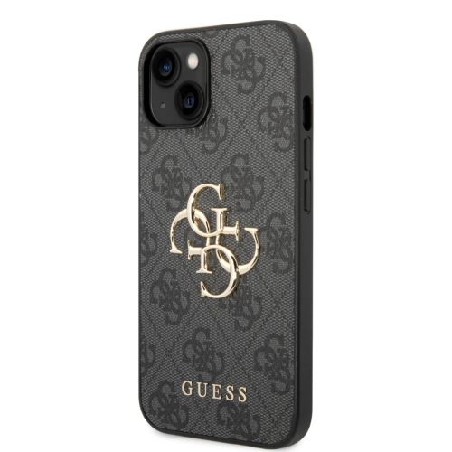 iPhone 15 Guess PU 4G Metal Logo tok szürke (GUHCP15S4GMGGR)-3666339171544 4 kép
