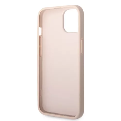 iPhone 15 Guess PU 4G Metal Logo telefontok rózsaszín (GUHCP15S4GMGP-3666339171582 2 kép
