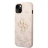 iPhone 15 Guess PU 4G Metal Logo telefontok rózsaszín (GUHCP15S4GMGP-3666339171582 4 kép