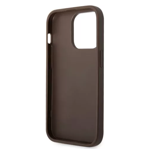 iPhone 15 Pro Max Guess PU 4G Metal Logo tok, telefontok barna (GUHCP1-3666339171537 2 kép