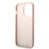 iPhone 15 Pro Max Guess PU 4G Metal Logo tok, telefontok rózsaszín (-3666339171612 3 kép