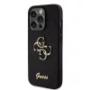iPhone 15 Pro Max Guess PU Fixed Glitter 4G Metal Logo telefontok feke-3666339147396 8 kép