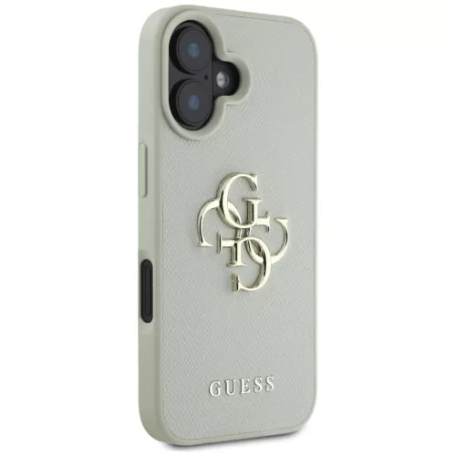  iPhone 16 6,1"-hoz Zöld Guess Keménytok PU Grained Nagy 4G és Klas-3666339424978 4 kép