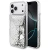 iPhone 17 Pro Guess Folyékony Csillogó Amulett Tok Ezüst