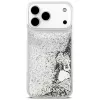 iPhone 17 Pro Guess Folyékony Csillogó Amulett Tok Ezüst-3666339553449 3 kép