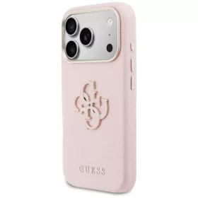 iPhone 17 Pro pink Guess FW Resin Logo tok-3666339584467 2 kép