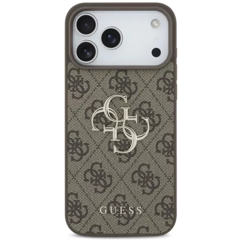 iPhone 17 Pro Max tok Guess 4G Nagy Logó barna tok-3666339491550 3 kép