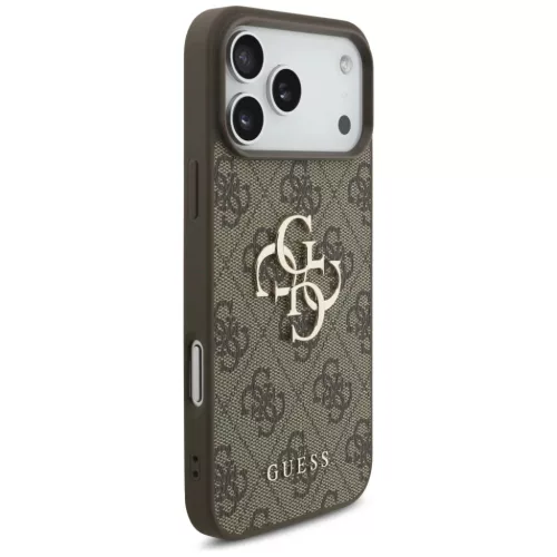 iPhone 17 Pro Max tok Guess 4G Nagy Logó barna tok-3666339491550 4 kép
