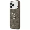 iPhone 17 Pro Max Guess 4G Big 4G Classic Logo barna ezüst tok-3666339517946 2 kép