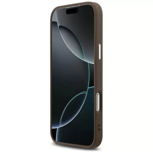 iPhone 17 Pro Max Guess 4G Big 4G Classic Logo barna ezüst tok-3666339517946 5 kép