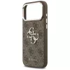 iPhone 17 Pro Max Guess 4G Big 4G Classic Logo barna ezüst tok-3666339517946 6 kép