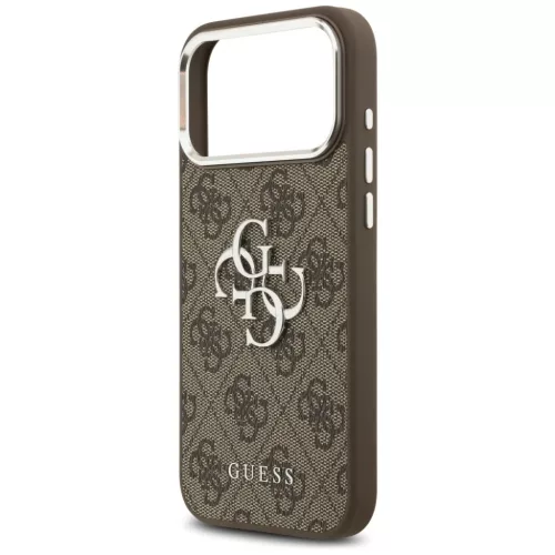 iPhone 17 Pro Max Guess 4G Big 4G Classic Logo barna ezüst tok-3666339517946 6 kép