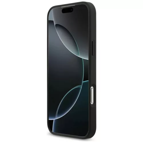 iPhone 17 Pro Max Guess Grained Big 4G & Classic Logo tok fekete-3666339524906 5 kép