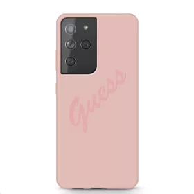   Samsung S21 Ultra Guess GUHCS21LLSVSPI Silicone Vintage tok pink
