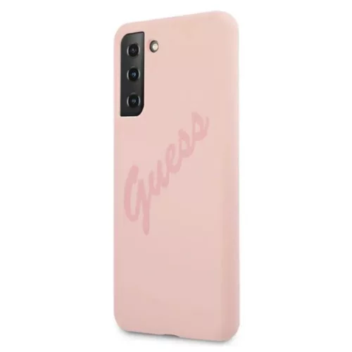 Samsung S21 Ultra Guess GUHCS21LLSVSPI Silicone Vintage tok pink-3700740496084 2 kép