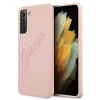 Samsung S21 Ultra Guess GUHCS21LLSVSPI Silicone Vintage tok pink-3700740496084 3 kép