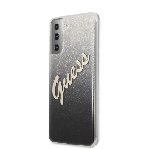Samsung S21+ Plus Guess GUHCS21MPCUGLSBK Glitter Gradient Vintage tok -3700740495926 1 kép