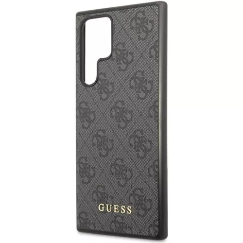 Samsung Galaxy S23 Ultra Guess 4G Metal Gold Logo tok szürke (GUHCS23-3666339116972 2 kép