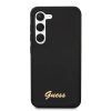 Samsung Galaxy S23+ Guess Liquid Silicone Metal Logo tok fekete (GUHCS-3666339114824 2 kép