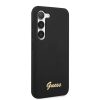 Samsung Galaxy S23+ Guess Liquid Silicone Metal Logo tok fekete (GUHCS-3666339114824 3 kép
