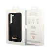 Samsung Galaxy S23+ Guess Liquid Silicone Metal Logo tok fekete (GUHCS-3666339114824 6 kép
