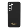 Samsung Galaxy S23 Guess Liquid Silicone Metal Logo tok fekete (GUHCS2-3666339114817 2 kép