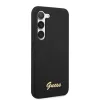 Samsung Galaxy S23 Guess Liquid Silicone Metal Logo tok fekete (GUHCS2-3666339114817 3 kép