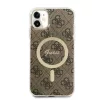 iPhone 11 Guess 4G IML MagSafe kompatibilis tok barna (GUHMN61H4STW)-3666339126841 2 kép
