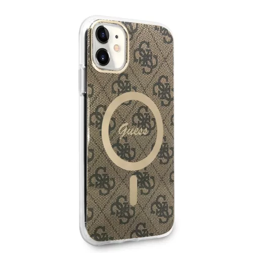 iPhone 11 Guess 4G IML MagSafe kompatibilis tok barna (GUHMN61H4STW)-3666339126841 3 kép