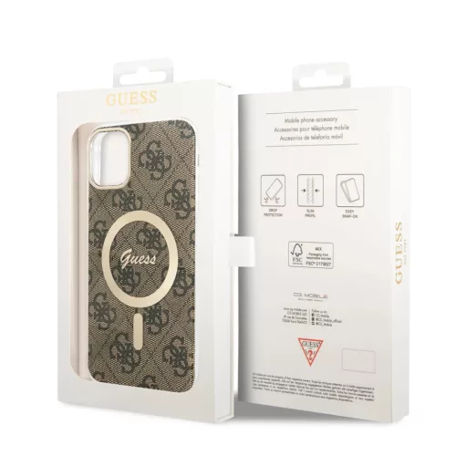iPhone 11 Guess 4G IML MagSafe kompatibilis tok barna (GUHMN61H4STW)-3666339126841 6 kép