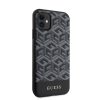iPhone 11 Guess PU G Cube MagSafe kompatibilis tok fekete (GUHMN61HGCF-3666339125905 3 kép