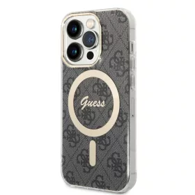   iPhone 14 Pro Guess 4G IML MagSafe kompatibilis tok fekete (GUHMP14LH4STK)