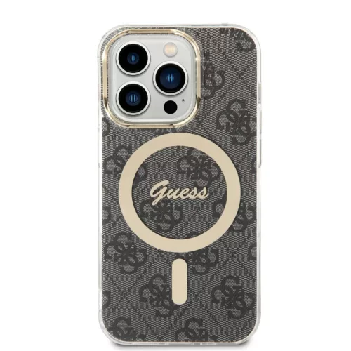 iPhone 14 Pro Guess 4G IML MagSafe kompatibilis tok fekete (GUHMP14LH4-3666339118228 4 kép