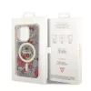 iPhone 14 Pro Guess PC/TPU Flowers IML MagSafe kompatibilis tok (GUHMP-3666339115616 3 kép