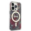 iPhone 14 Pro Guess PC/TPU Flowers IML MagSafe kompatibilis tok (GUHMP-3666339115616 4 kép