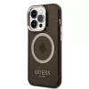 iPhone 14 Pro Guess Translucent MagSafe kompatibilis tok fekete (GUHMP-3666339069605 1 kép