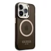 iPhone 14 Pro Guess Translucent MagSafe kompatibilis tok fekete (GUHMP-3666339069605 4 kép