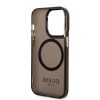 iPhone 14 Pro Guess Translucent MagSafe kompatibilis tok fekete (GUHMP-3666339069605 6 kép