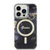 iPhone 14 Pro Guess Marble IML MagSafe kompatibilis tok fekete (GUHMP1-3666339115777 6 kép
