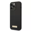 iPhone 14 Pro Guess Silicone Metal Logo MagSafe kompatibilis tok feket-3666339070243 1 kép