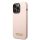 iPhone 14 Pro Guess Silicone Metal Logo MagSafe kompatibilis tok rózs-3666339070328 4 kép