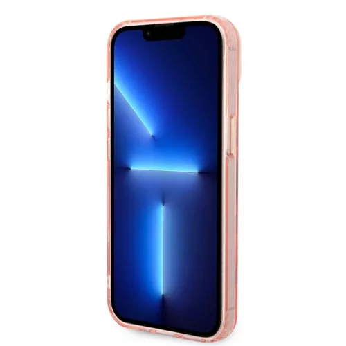 iPhone 14 Plus Guess Translucent MagSafe kompatibilis tok rózsaszín -3666339069674 3 kép