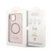 iPhone 14 Plus Guess Translucent MagSafe kompatibilis tok rózsaszín -3666339069674 6 kép
