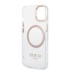 iPhone 14 Plus Guess Transparent MagSafe kompatibilis tok arany (GUHMP-3666339069711 2 kép