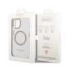iPhone 14 Plus Guess Transparent MagSafe kompatibilis tok arany (GUHMP-3666339069711 4 kép