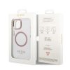iPhone 14 Plus Guess Transparent MagSafe kompatibilis tok rózsaszín -3666339069759 2 kép