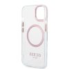 iPhone 14 Plus Guess Transparent MagSafe kompatibilis tok rózsaszín -3666339069759 4 kép