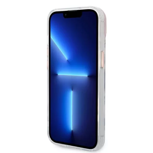 iPhone 14 Plus Guess Transparent MagSafe kompatibilis tok rózsaszín -3666339069759 6 kép